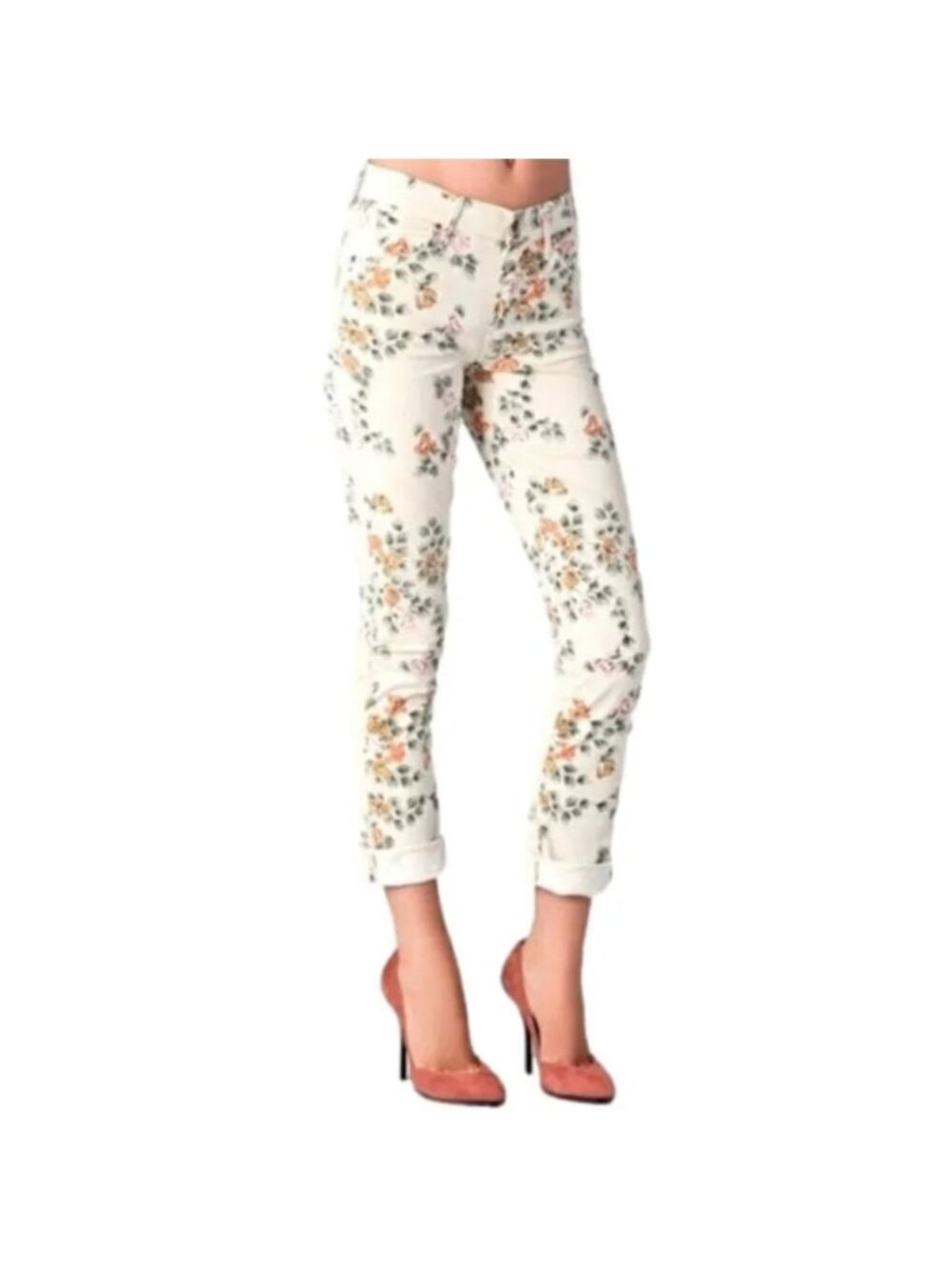 Citizens of Humanity Mandy Floral Roll Up Jeans Size 26